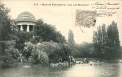 CPA Wood of Vincennes Lake of the Tiny ones