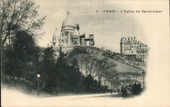 CPA Paris Basilique du Sacre Coeur sur la butte Montmartre