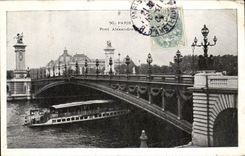 CPA Paris bridge Alexandre III