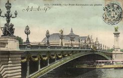 CPA Paris bridge Alexandre III of profile