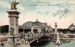 CPA Paris bridge Alexandre III