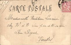 Peasant CPA the player of Difficulty or young lady expo 1902 has Nantes (drawing with the hand) Gauchon