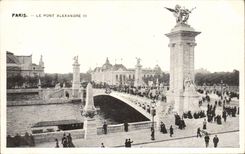 Paris CPA the bridge Alexandre III