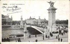 Paris CPA the bridge Alexandre III