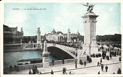 Paris CPA the bridge Alexandre III