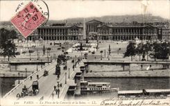 Paris CPA Panorama towards the place of the harmony