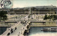 Paris CPA Panorama towards the place of the harmony