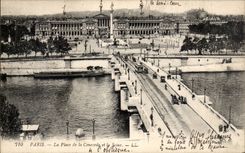 Paris CPA Panorama towards the place of the harmony