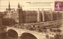 Paris CPA La conciergerie et la sainte Chapelle