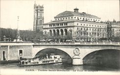 Paris CPA Theatre Sarah Bernhardt La tour Saint Jacques