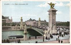 Paris CPA the bridge Alexandre III