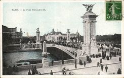 Paris CPA the bridge Alexandre III
