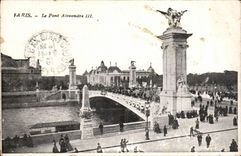 Paris CPA the bridge Alexandre III