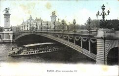 Paris CPA the bridge Alexandre III