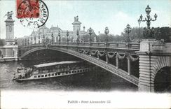 Paris CPA the bridge Alexandre III