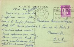 Paris CPA Trocadero and the bridge of iena