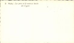 CPM Vichy Les parcs et le nouveau bassin des cygnes