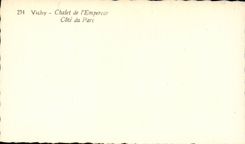 CPM Vichy Chalet de l'empereur Cote du parc