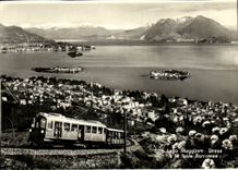 MODERNE KARTE Italien Italien Lago Maggiore Stresa E isoliert sie Borromee