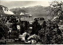 MODERNE KARTE Italien Italien Lago Maggiore Stresa E isolierte Bella