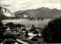 MODERNE KARTE Italien Italien Lago Maggiore Giardini di Stresa