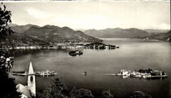 MODERNE KARTE Italien Italien Lago Maggiore isoliert Borromee