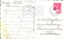 Paris MODERN CARD the lion of Belfort