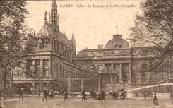 Paris CPA Palais de justice et la Sainte Chapelle