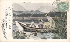 CPA Fantasy oh beautiful ducks! Vinay chocolate! Woman