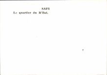 Morocco Safi MODERN CARD the district of R Beats