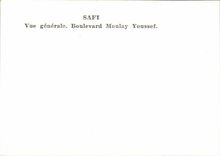 Morocco Safi MODERN CARD View boulevard Moulay Youssef