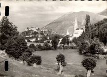Lourdes MODERN CARD Gave the basilica and the castle