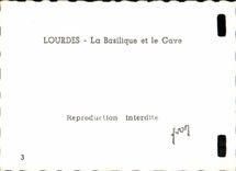 Lourdes MODERN CARD Gave the basilica