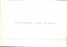 MODERN CARD Excursion of the gorges of the Verdon Corniche sublimates Cirque of Vaumale