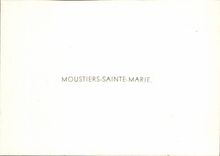 MODERN CARD Excursion of the gorges of the Verdon Moustiers Sainte Marie