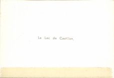 MODERN CARD Excursion of the gorges of the Verdon the Lake Castillon