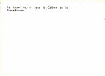 MODERN CARD Lyon the road tunnel under the hill of the russet-red Cross