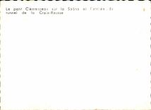 MODERN CARD Lyon the Clemenceau bridge on the Saone and Entering of the tunnel of the russet-red cross