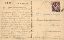 Paris CPA Church Saint Germain of Near