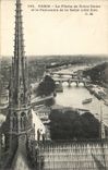 Paris CPA Fleche de Notre Dame et le panorama de la Seine (cote Est)