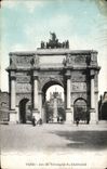CPA Paris Arc de triomphe du CArrousel
