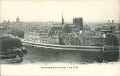 CPA Paris Panorama de paris la cite