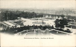 CPA Paris Panorama de Paris La rue de Rivoli