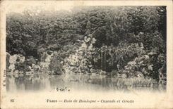 Paris CPA Bois de Boulogne Cascade et grotte