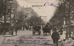 Paris CPA Souverains d' italie a Paris Boulevard de Montmartre