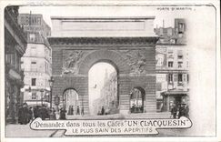 Paris CPA Gate Saint Martin Clacquesin Coffees