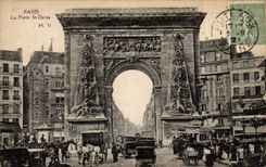 Paris CPA Gate St Denis