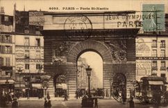 Paris CPA Gate ST Martin