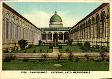 CPSM Italy Italia Rammed Camposanto Esterno Lato Meridionale