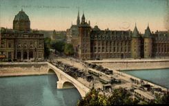 Paris CPA Le pont au change